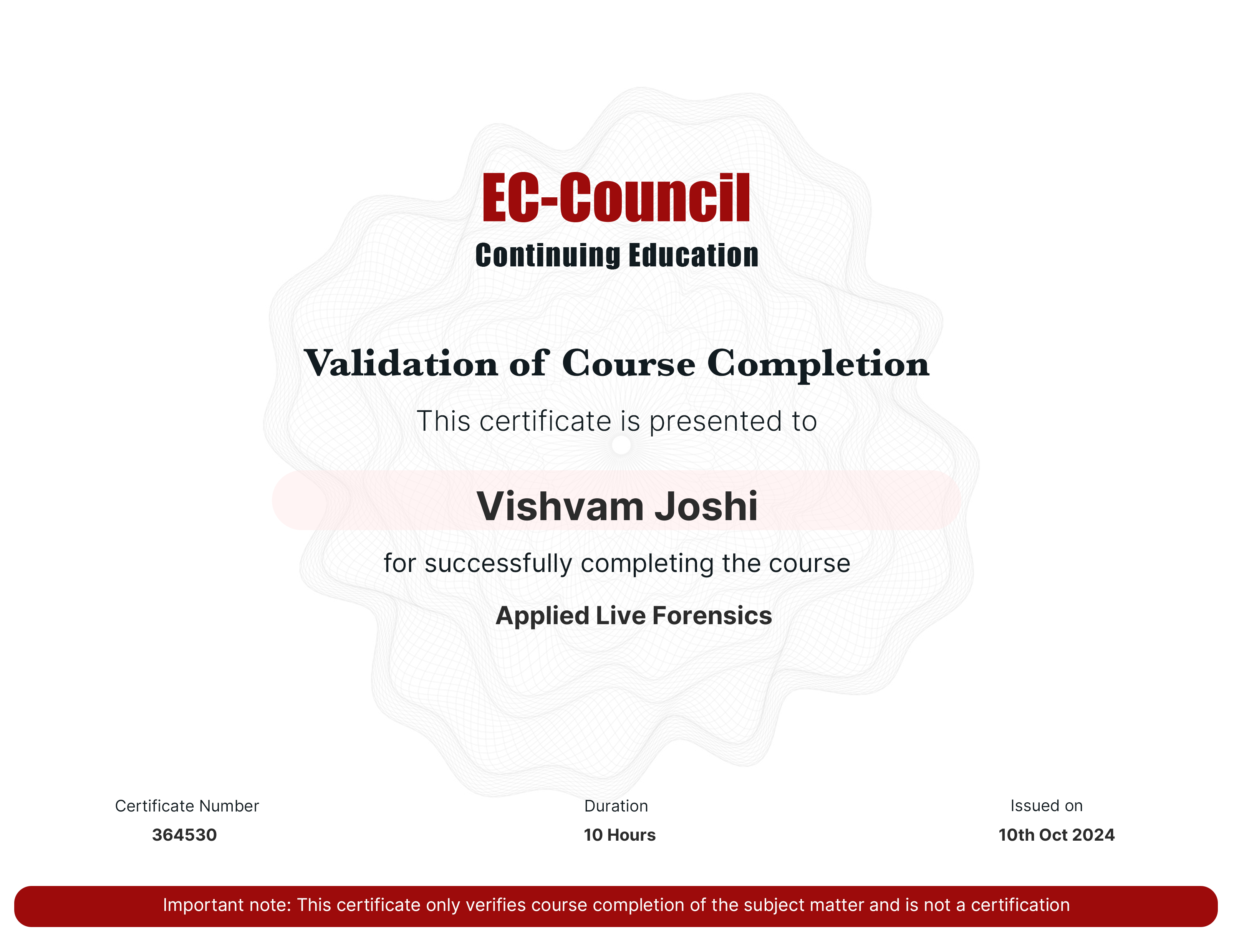 Applied Live Forensics